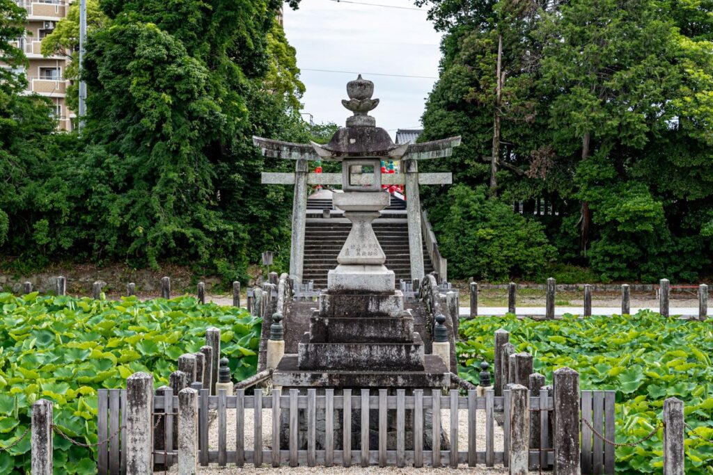 石灯篭 蓮池
