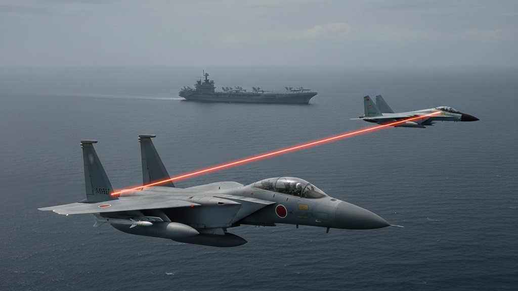 中国、レーダー照射