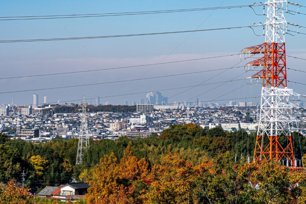 二村山(豊明市)から望む名古屋方面